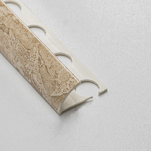 Profilo di finitura in PVC - 8.5 / 10.5 - ALUMACER® - per angolo esterno / ad angolo / bianco