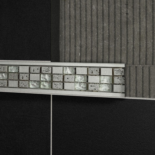 Profilo decorativo in alluminio - M68 - ALUMACER® - per piastrelle / a U / a sezione rettangolare