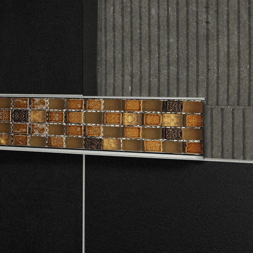 Profilo decorativo in alluminio - M72 - ALUMACER® - per piastrelle / a U / a sezione rettangolare