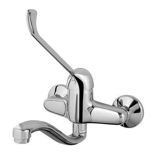 Miscelatore da parete - MUSTANG - Bruma - in ottone cromato / da cucina / 2 fori
