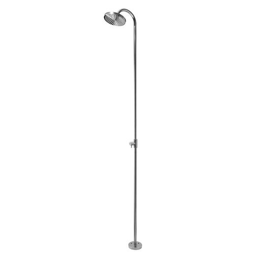 Colonna doccia in acciaio inossidabile - PL2 - Bruma - su piede / contemporanea / con rotaia