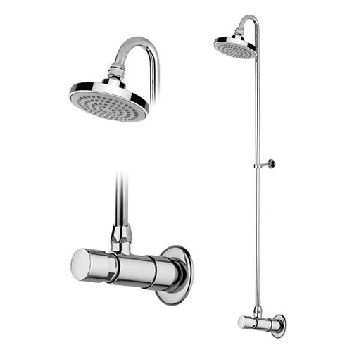 Set doccia da parete - 142 001 7CR - Bruma - contemporaneo / con soffione regolabile