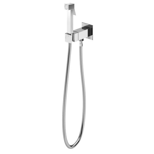 Doccetta manuale per WC - QUADRA - Bruma - quadrata / in ottone / contemporanea