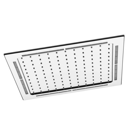 Soffione doccia da incasso a soffitto - 145 551 6CR - Bruma - quadrato / a pioggia / con cromoterapia