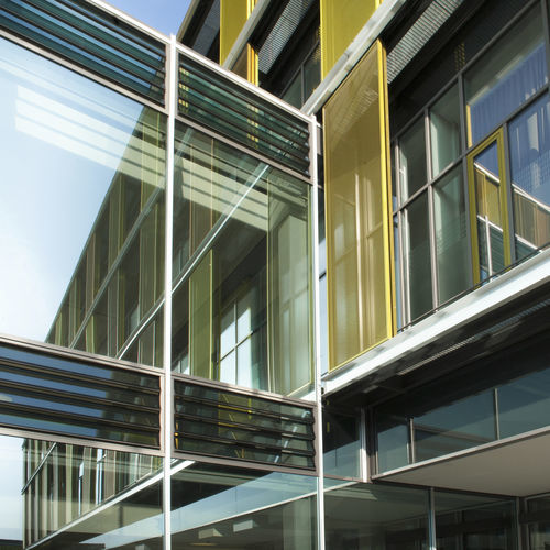 Frangisole a lamelle - S9-IVT-05 GANZGLAS - Hahn Lamellenfenster GmbH - in vetro / per finestra / verticale