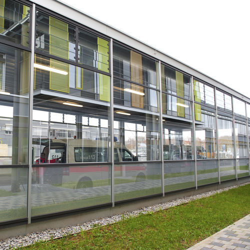 Frangisole a lamelle - S9-45&deg; - Hahn Lamellenfenster GmbH - in vetro / per finestra / verticale