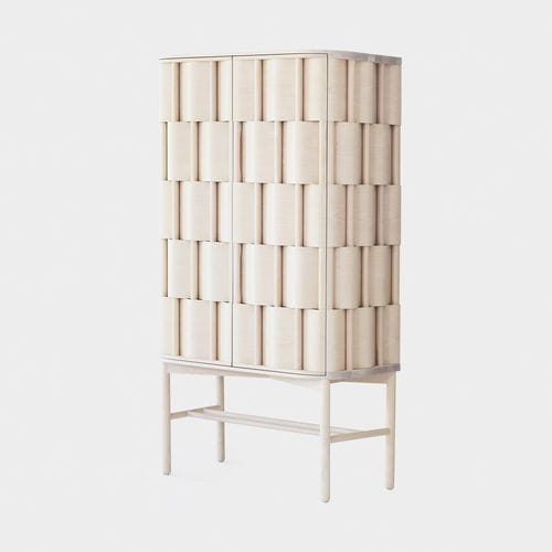 Credenza con piedi alti - W86 N - Ringvide - contemporanea / in rovere / in betulla