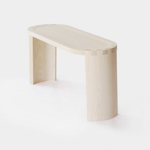 Panca contemporanea - HAIKU HB90 - Ringvide - in rovere / in legno massiccio