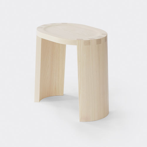 Sgabello contemporaneo - HAIKU HS42 - Ringvide - in rovere / in legno massiccio / in frassino