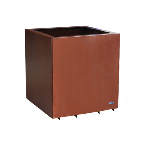 Fioriera in corten - TRANSPI - Ado urban - quadrata / su misura / contemporanea