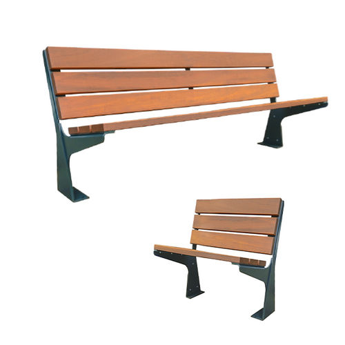 Panca per spazi pubblici design minimalista - SADE - Ado urban - in legno / in ferro