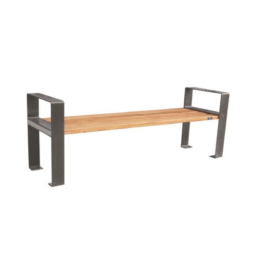Panca per spazi pubblici contemporanea - TALI - Ado urban - in legno / in metallo / con schienale