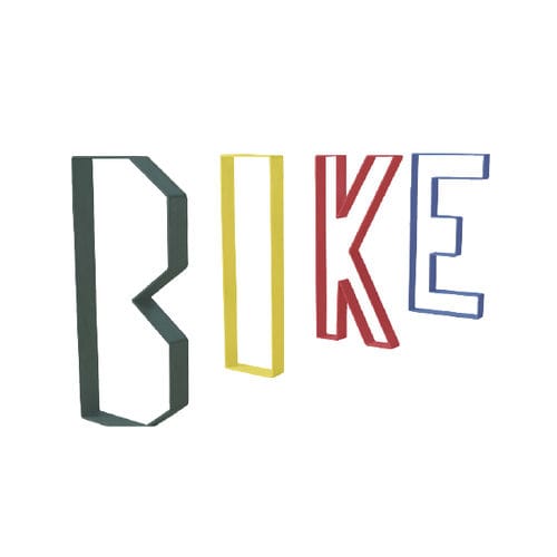 Rastrelliera per biciclette a pavimento - LETTER - Ado urban - design originale / verticale / per spazi pubblici