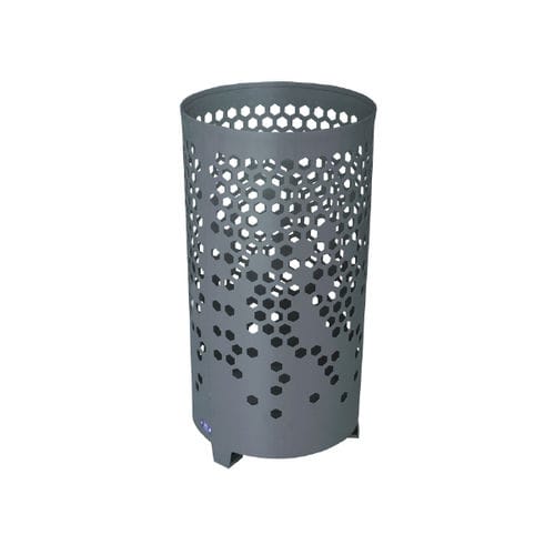 Portarifiuti pubblico - BEE - Ado urban - in acciaio COR-TEN® / in lamiera forata / in ferro