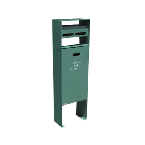 Portarifiuti canino - BOX - Ado urban - in metallo / con distributore di sacchetti / con coperchio