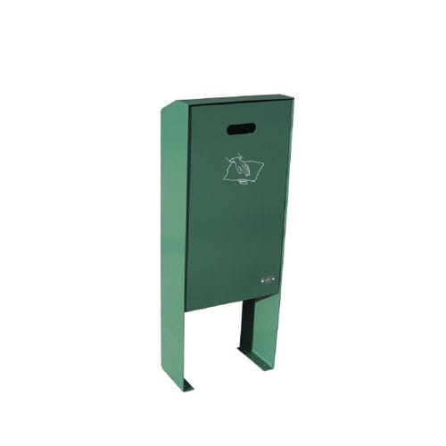 Portarifiuti canino - MINI BOX - Ado urban - in acciaio inox verniciato / in ferro / con coperchio