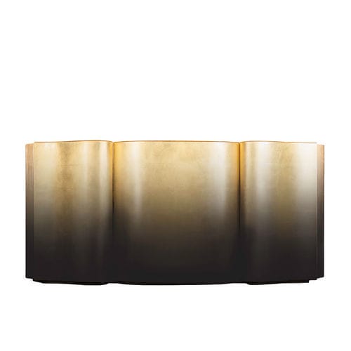 Credenza contemporanea - HONOR  - Memoir - impiallacciata in legno / in legno dorato a foglia oro / in vetro