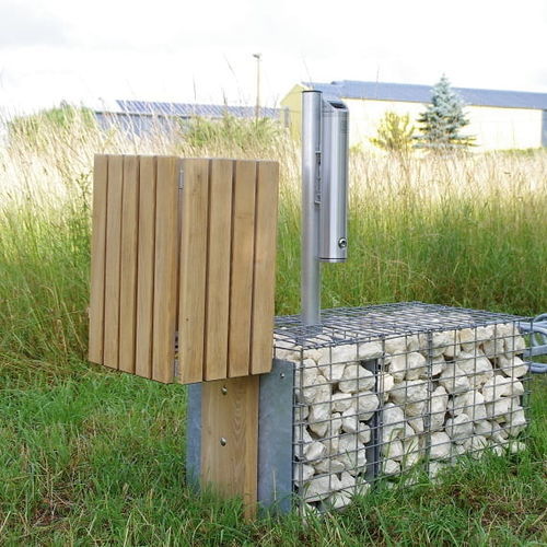 Portarifiuti pubblico - PANA - ID GABION - L'AGENCE URBAINE - per raccolta differenziata / da terra / in metallo