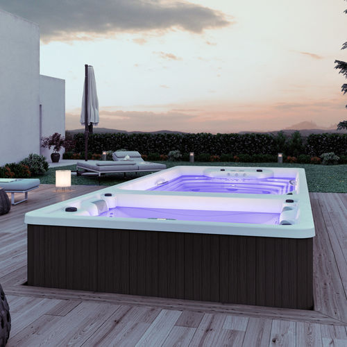 Spa da incasso - CHALEUR SWIM XXL - Alpha Wellness Sensations - fuoriterra / rettangolare / 3 posti