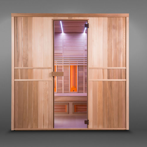Sauna a infrarossi - INFRAWAVE COMBI - Alpha Wellness Sensations - per uso residenziale / contract / in vetro