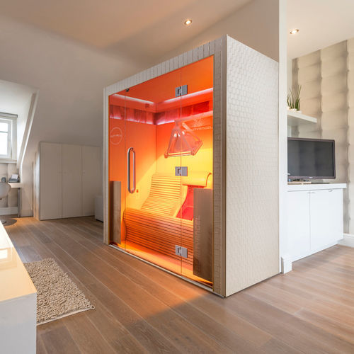 Sauna a infrarossi - CHALEUR LOUNGE ELT - Alpha Wellness Sensations - per uso residenziale / contract / in legno