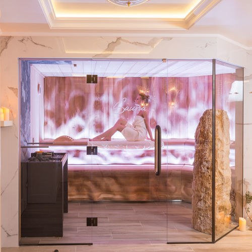 Sauna finlandese - VENUS - Alpha Wellness Sensations - per uso residenziale / in legno massiccio / in vetro