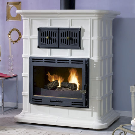 Stufa a legna - LAVANDIN - GODIN export - 10 kW...20 kW / tradizionale / in ceramica
