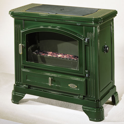 Stufa a legna - JURASSIEN - GODIN export - a carbonella / 5 kW...10 kW / multicombustibile