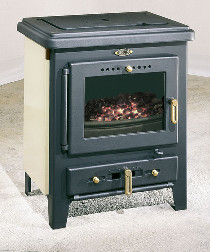Stufa a legna - ECO - GODIN export - a carbonella / 7.5 kW / multicombustibile