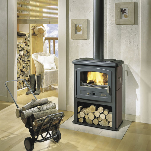 Stufa a legna - ECO - GODIN export - 7.5 kW / tradizionale / in acciaio