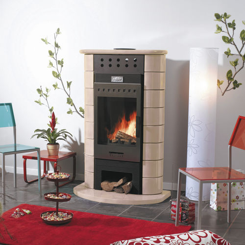 Stufa a legna - PERSAN - GODIN export - 12 kW / contemporanea / in ceramica