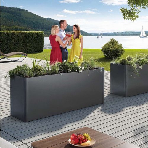 Fioriera in acciaio galvanizzato - Belvedere - Biohort GmbH - rettangolare / quadrata / a forma di L