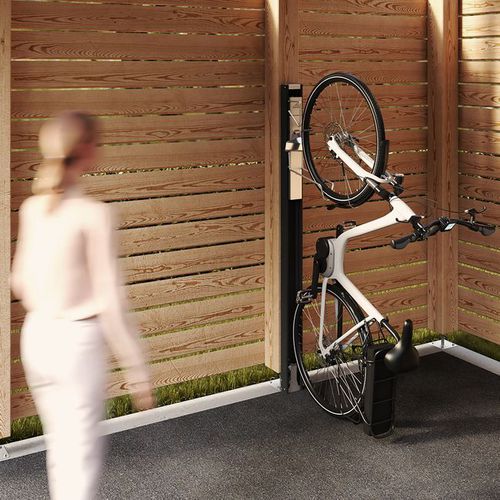 Rastrelliera per biciclette a muro - BikeLift - Biohort GmbH - verticale / per garage / in alluminio