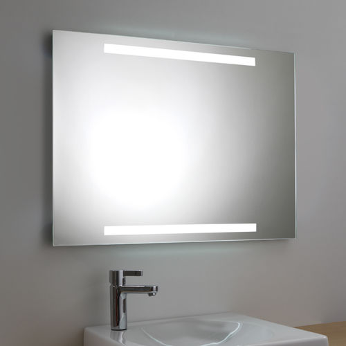 Specchio da bagno a muro - E-XXX - Uraldi - contemporaneo / rettangolare / quadrato