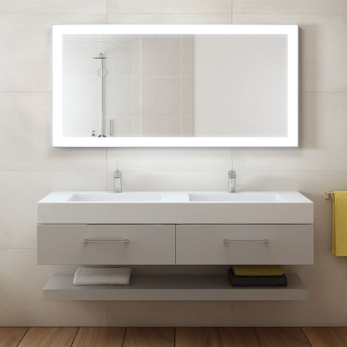 Specchio da bagno a muro - E79 - Uraldi - contemporaneo / rettangolare / quadrato