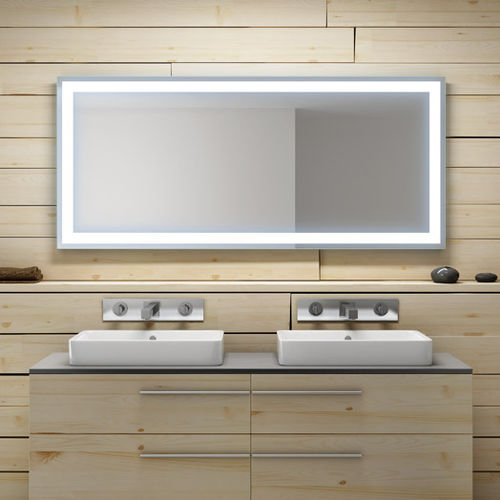 Specchio da bagno a muro - E07 - Uraldi - contemporaneo / rettangolare / quadrato