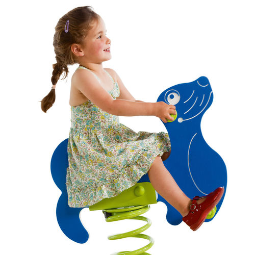 Gioco a molla in acciaio galvanizzato - GRAPHICS - KBT - in HDPE / animale / monoposto