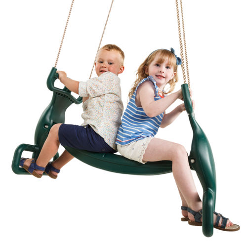 Altalena in acciaio - PLASTIC DUO  - KBT - in plastica / in corda / per parco giochi