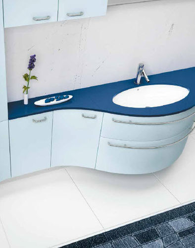 Mobile lavabo sospeso - AV10  - IDEAL BAGNI - in legno / contemporaneo / laccato