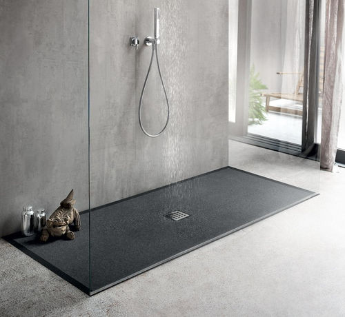 Piatto doccia rettangolare - MARTINI PIETRA - IDEAL BAGNI - da appoggio / in marmo