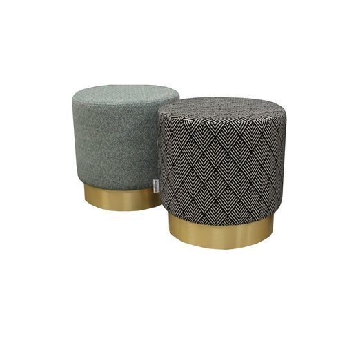 Pouf contemporaneo - DUMAINE SIEGES - in laminato / in tessuto / in ecopelle