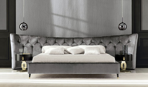 Letto matrimoniale - BUTTERFLY - Opera contemporary - contemporaneo / imbottito / con testiera imbottita