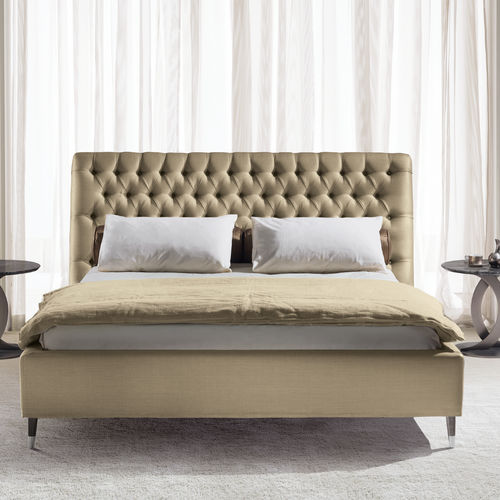 Letto matrimoniale - EMMA - Opera contemporary - contemporaneo / imbottito / con testiera imbottita