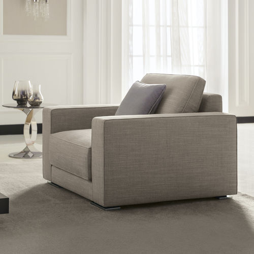 Poltrona contemporanea - WALTER - Opera contemporary - in tessuto / beige / contract