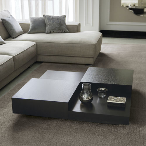 Tavolino basso contemporaneo - LUKAS - Opera contemporary - in legno / quadrato / per hotel