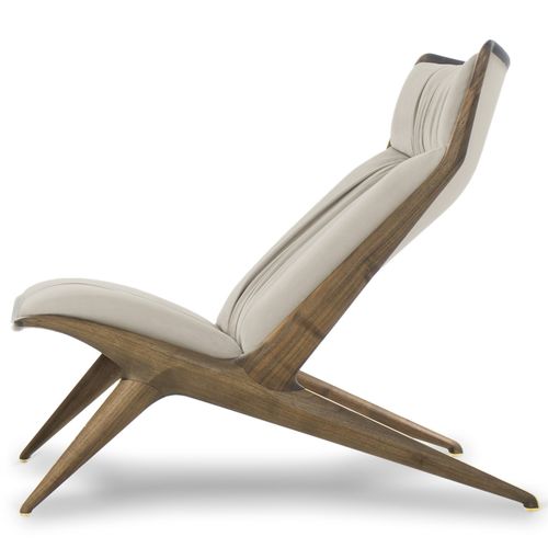 Chauffeuse adirondack - AURORA - Opera contemporary - contemporanea / in pelle / in legno massiccio