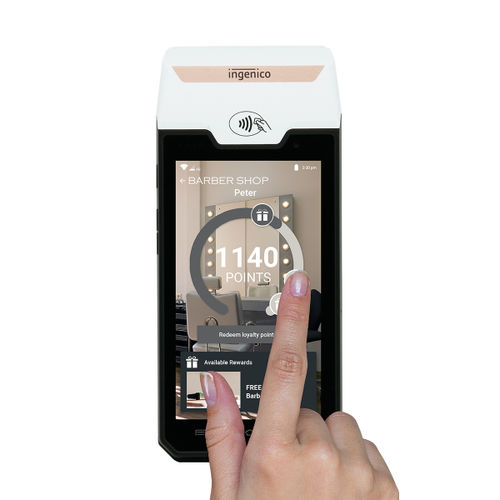 Terminale di pagamento con display digitale - AXIUM DX4000 Desktop - Cortina Atelier - con touch screen / wireless / Wi-Fi
