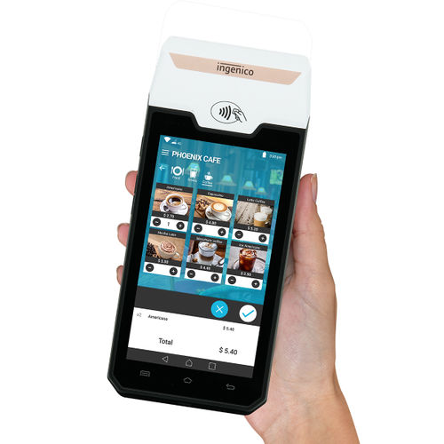 Terminale di pagamento con display digitale - AXIUM DX4000 Portable - Cortina Atelier - con touch screen / wireless / Wi-Fi