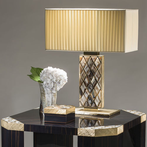 Lampada da tavolo - SABA - Arcahorn - in ottone placcato oro / contemporanea / con cavo