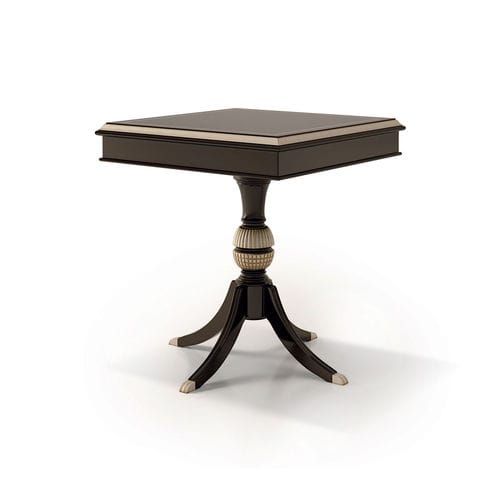 Tavolino in stile - ART. 6313 - CARPANESE HOME - in legno / con supporto in legno / quadrato